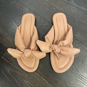 A New Day (Target) Nude Bow Sandals